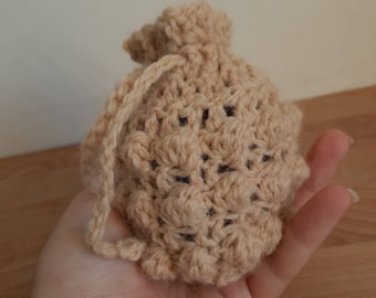 De granaat dobbelstenen tas gehaakt zakje voor dobbelstenen kleine tas 3 sets dnd dobbelstenen polyhedrale handgemaakte dobbelstenen tas unieke dobbelstenen container