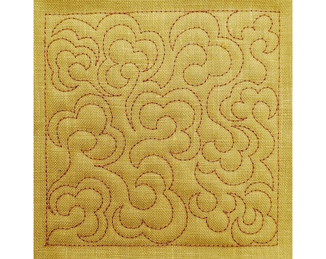 ITH Quilt Block Machine Embroidery Design | Swirl Flower | 4", 5", 6 ...