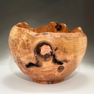 Natural edge Black Cherry burl