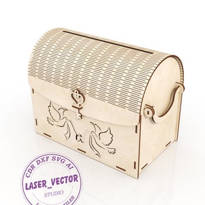 Download Wedding Money Box Svg Wedding Post Box Vector Template For Etsy