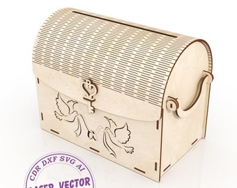 Download Svg Wedding Box Card Etsy