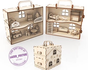 suitcase dolls house