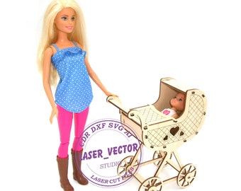 barbie stroller set