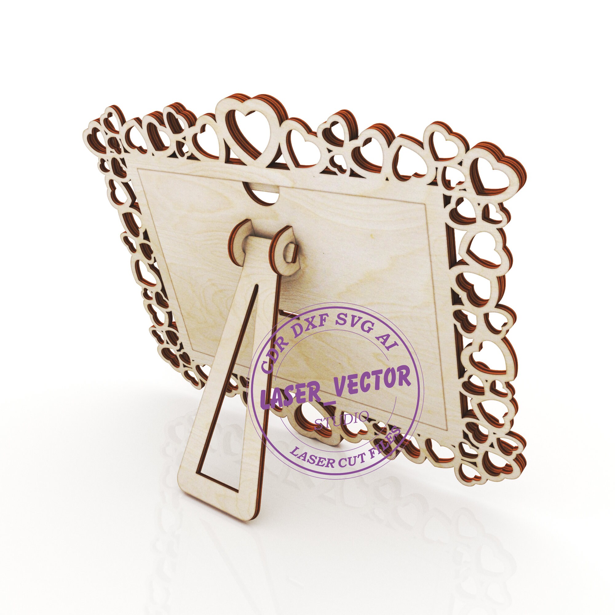 Photo Frame Laser Model Stand Holder for Photo Vector for Etsy