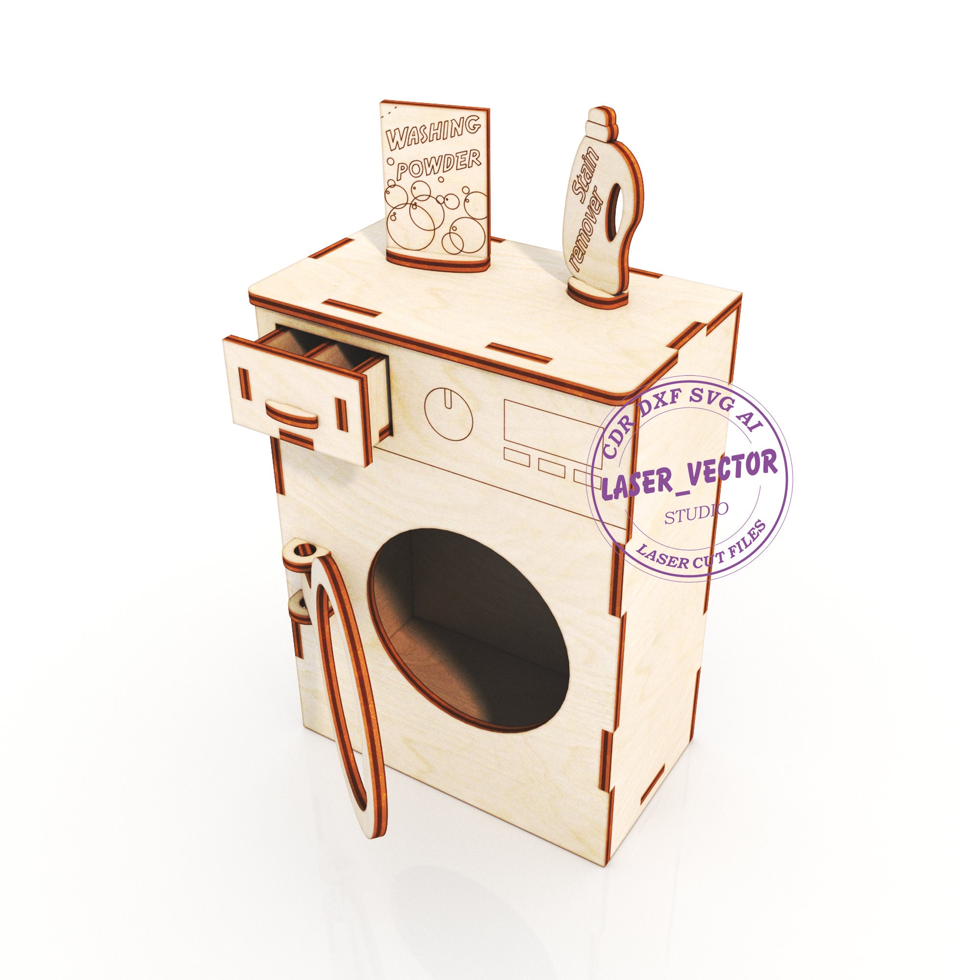 Washing machine For Doll Barbie furniture for dolls Barbie Etsy