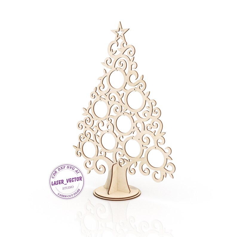 Christmas tree cnc cut file Christmas cnc template Christmas | Etsy