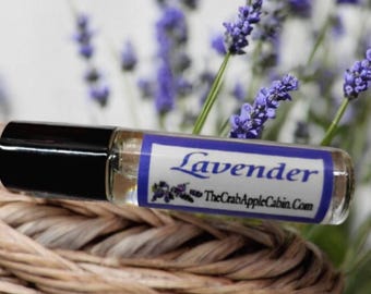 Lavender Roll-on Perfume Fragrance & Essential Oil Blend 10 ML .33 Ounce