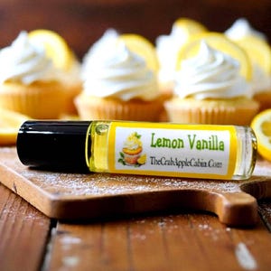 Lemon Vanilla Roll-on Perfume Fragrance & Essential Oil Blend 10 ML .33 Ounce