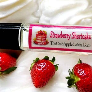 Strawberry Shortcake Roll-on Perfume Fragrance & Essential Oil Blend 10 ML .33 Ounce