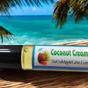 Coconut Cream Roll-on Perfume Fragrance & Essential Oil Blend 10 ML .33 Ounce
