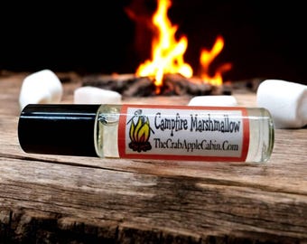 Campfire Marshmallow Roll-on Perfume Fragrance & Essential Oil Blend 10 ML .33 Ounce
