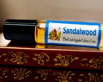 Sandalwood Unisex Roll-on Perfume Oil 10 ML .33 Ounce