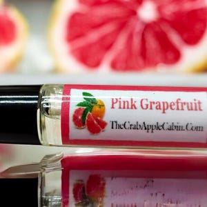 Pink Grapefruit Roll-on Perfume Fragrance & Essential Oil Blend 10 ML .33 Ounce