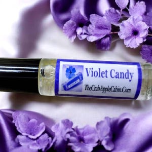 Violet Candy Floral Roll-on Perfume Fragrance & Essential Oil Blend 10 ML .33 Ounce