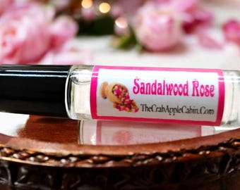 Sandalwood Rose Ladies Roll-on Perfume Oil 10 ML .33 Ounce