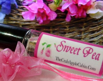 Sweet Pea Roll-on Perfume Fragrance & Essential Oil Blend 10 ML .33 Ounce