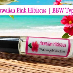 Hawaiian Hibiscus Roll-on Perfume Fragrance & Essential Oil Blend 10 ML .33 Ounce