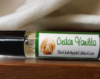 Cedar Vanilla Unisex  Roll-On Perfume Oil 10 ML