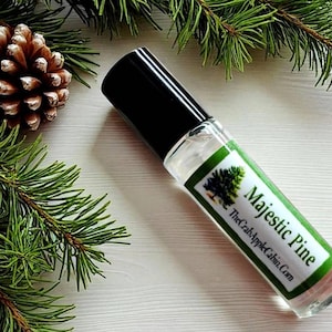 Majestic Pine Unisex Roll-on Perfume Fragrance & Essential Oil Blend 10 ML .33 Ounce