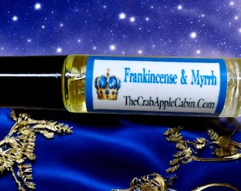 Frankincense & Myrrh Unisex Roll-on Perfume Oil 10 ML .33 Ounce
