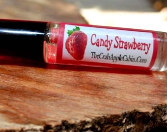 Strawberry Sugar Sweet Perfume Oil Roller with Jojoba Oil 10 ML Roll
