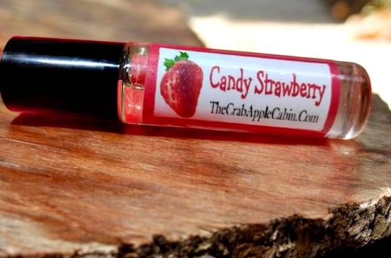 Strawberry Sugar Sweet Perfume Oil Roller with Jojoba Oil 10 ML Roll