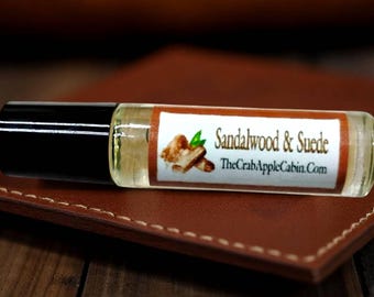 Sandalwood & Suede Unisex Roll-on Perfume Oil 10 ML .33 Ounce