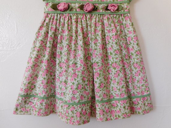 SZ 4 | Kid's 90's Sylvia Whyte Rose Print Dress |… - image 5