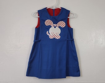 Kids Vintage Dog Novelty Print Dress by Chocolate Soup Size 2/3