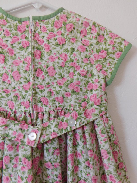 SZ 4 | Kid's 90's Sylvia Whyte Rose Print Dress |… - image 7