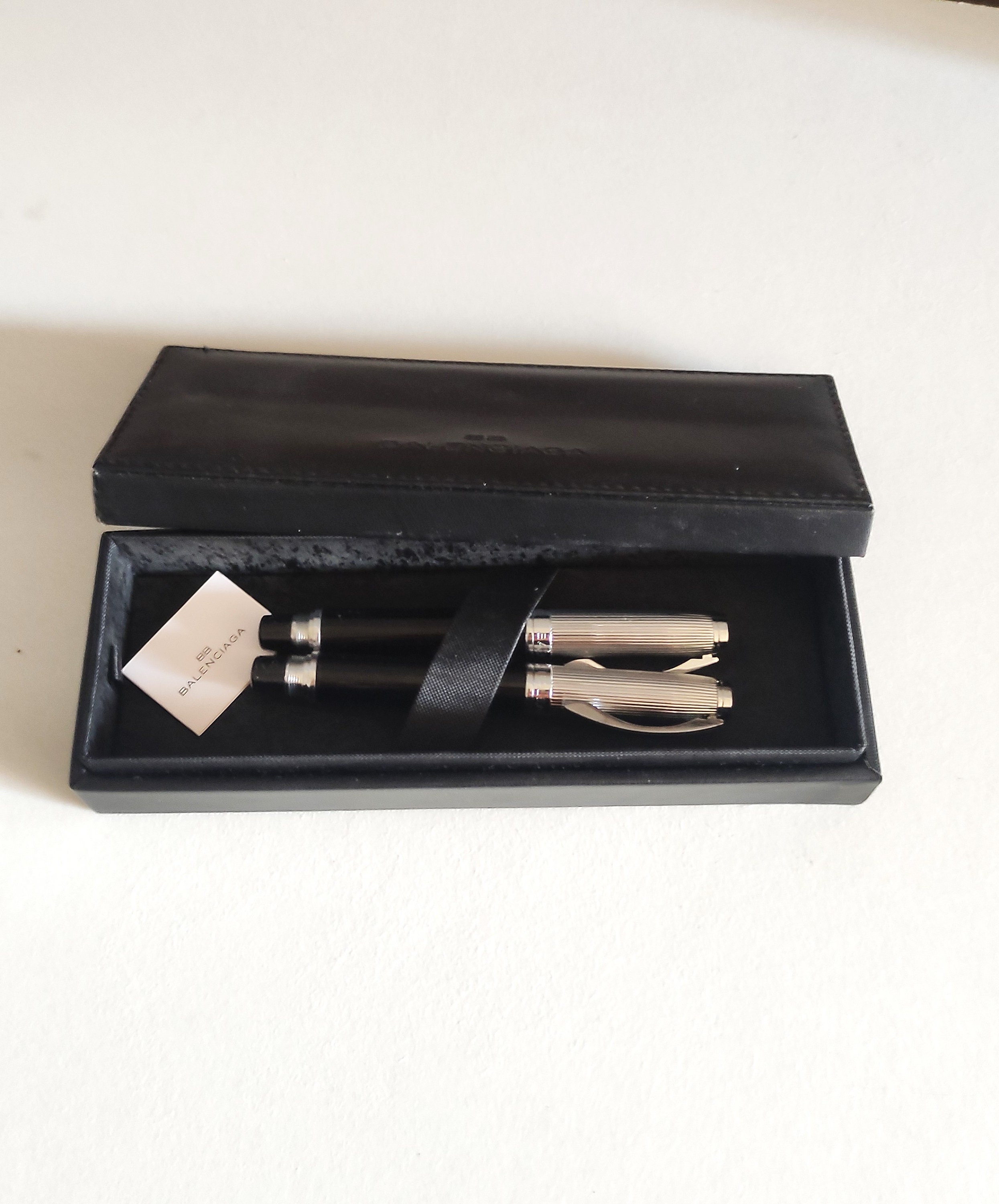 Set di 2 penne Balenciaga Set di penne vintage Balenciaga Italy penne roller Balenciaga Italy Etsy Italia