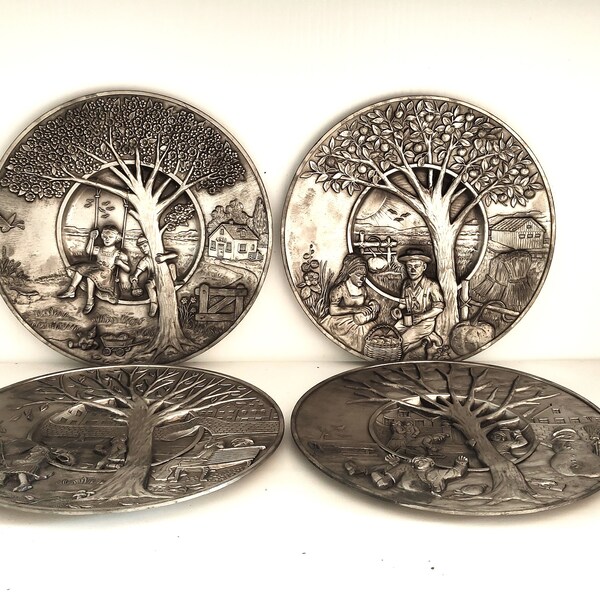 Four Seasons Plate - Etsy