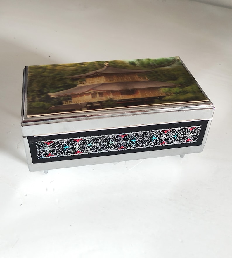Vintage Japanese Lady Mate Music Jewelry Box With a 3D Etsy