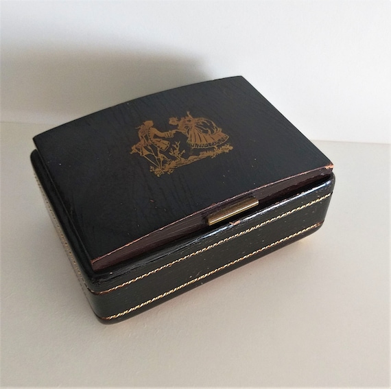 Antique Music Jewelry Box, Music Jewerly Box from