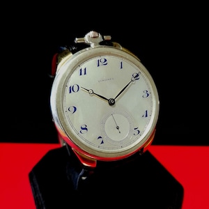 Longines Art Deco luxury silver men&#39;s dress wristwatch, Swiss Longines Marriage 900 Silver Case Men&#39;s Watch, Longines Watch