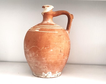 アンティークのスペイン製アコスト・ボティホ陶器製水差しピッチャー