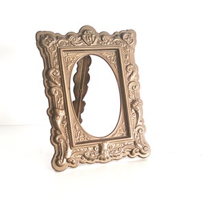 Vintage French Art Deco Picture Frame, Vintage Bronze Picture Frame, Ornated Bronze Picture Frame, Vintage Ornate Bronze Photo frame