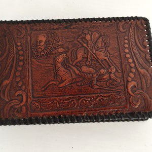 Caja Vintage Don Quijote con 2 barajas de cartas y 4 dados