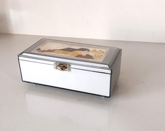 Vintage japanische Spieluhr mit Ballerina - Silver Lady Mate, 70er Jahre