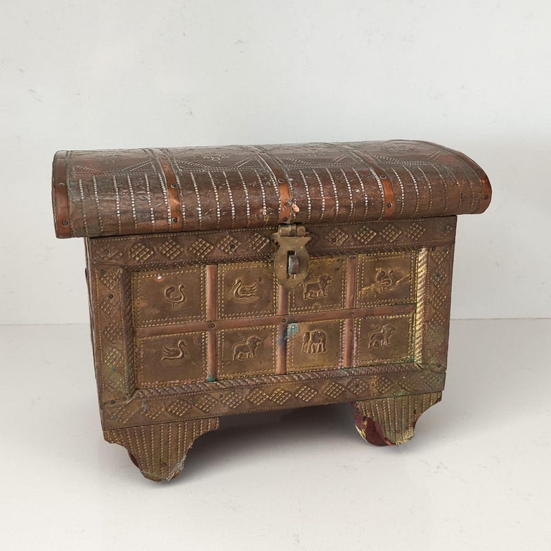 It Documentation Box Panel Antique Indian Dowry Box - Etsy Canada
