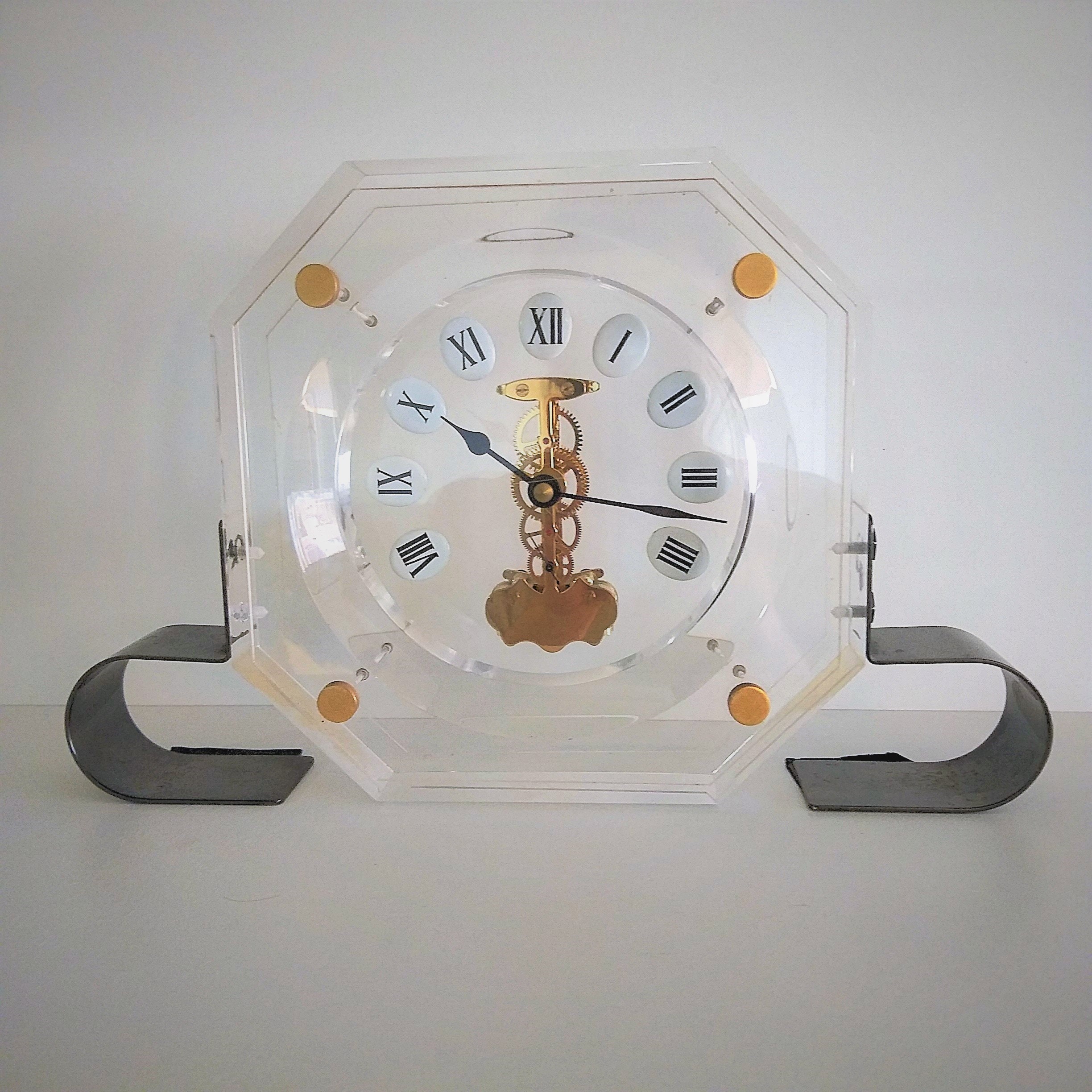 Skeleton Tabletop Clock German Tabletop Clock Haller Clock Etsy
