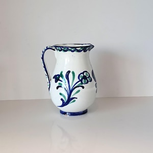 Vintage Fajalauza Keramikkanna – Blå & Grön Andalusisk Keramikburk