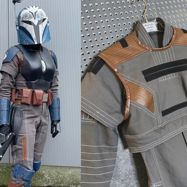 Bo Katan Kryse Flightsuit + Flak Weste – Mandalorian Star Wars