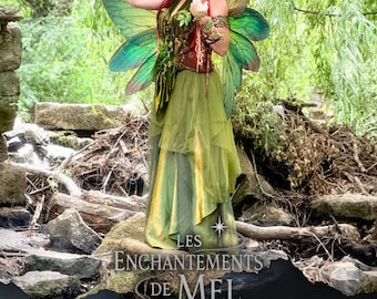 Fantasy Fairy Dress, Woodland Fairy Costume, Elf Gown, Renaissance Fantasy Dress, Fairycore Outfit, LARP Costume, Handmade Fantasy Fashion