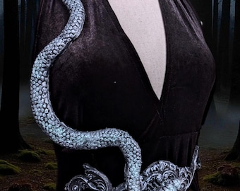 Silicone Snake Gothic Harness | Alternative Skin-Friendly Accessory | Unisex Adjustable Harness | Customizable Color