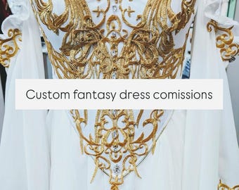 Custom made fantasy fairy ball gown