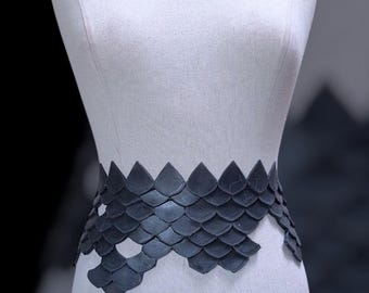 Silicone Mermaid Scale Belt | Handmade Fantasy Accessory | Custom Costume | Color of your choice