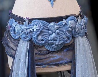 Abyssal Silicone Belt – Tentacles, Shells and Starfish | One Size and Customizable