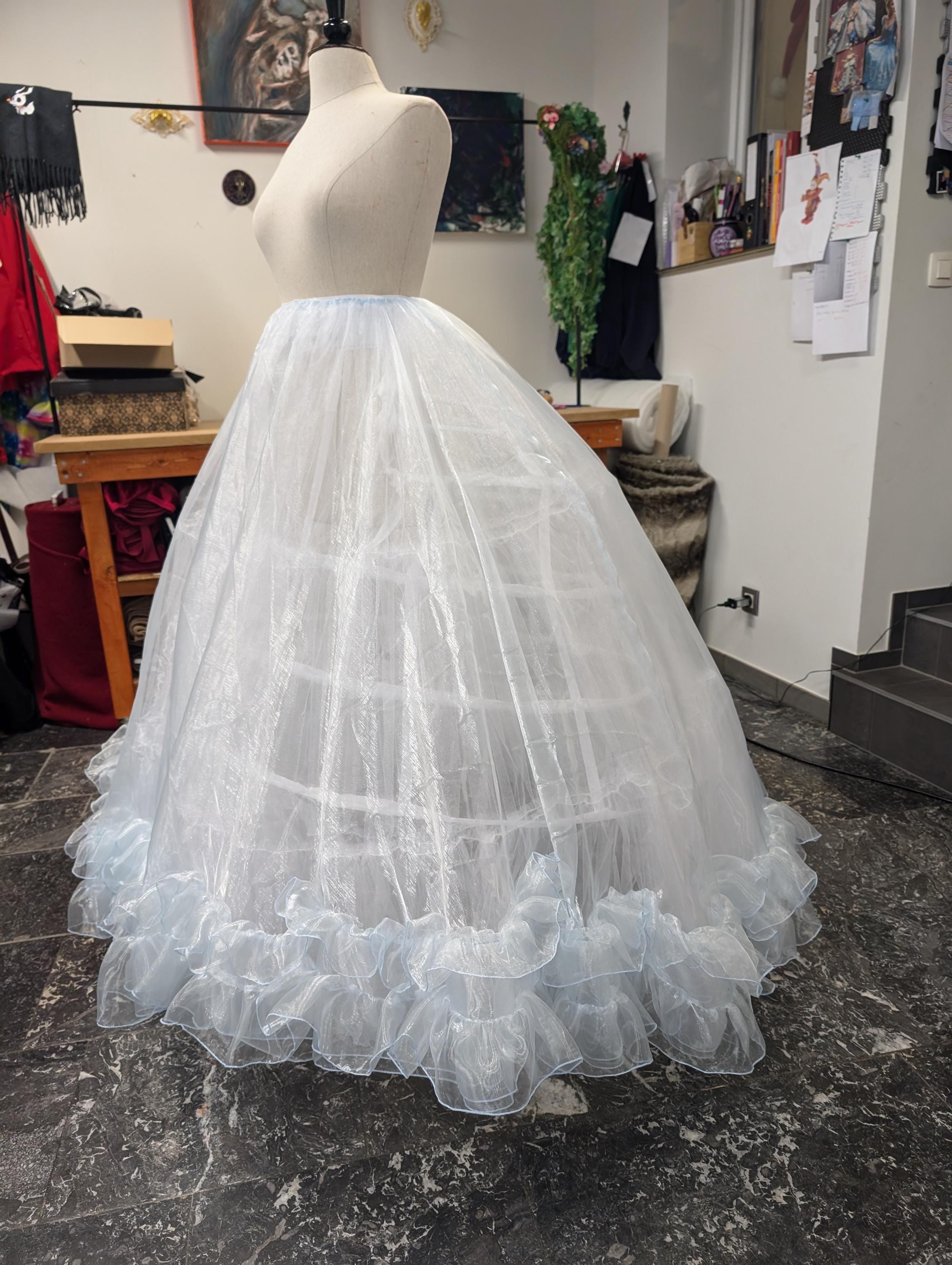 Mariée Jupon Robe Courte Jupon Mariage Cerceaux 270 Cm Romana H7 - Main Image