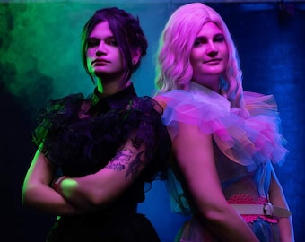 Custom-Made Mecredi Adams and Enid Sinclair Inspired Prom Dress